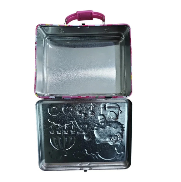 Hello Kitty Pink 2013 Floral Bird Spring Tin Collectable Lunch Box - Picture 4 of 6